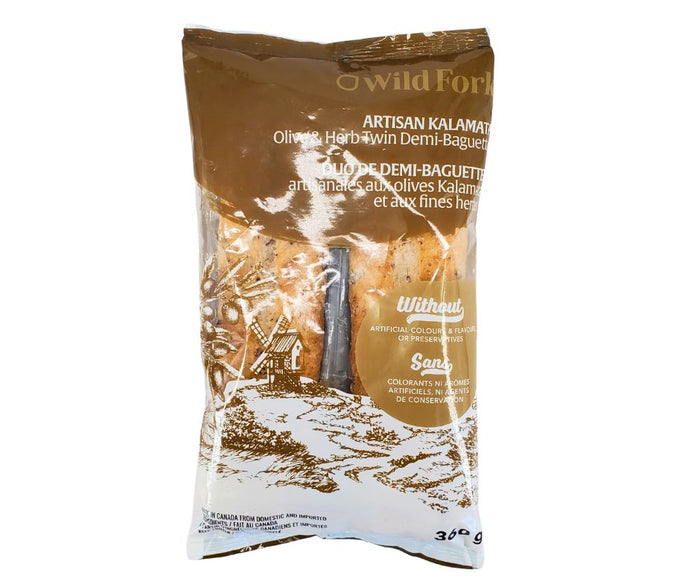 CLR - Mad Bakers - Twin Demi Baguettes - Olive & Herb