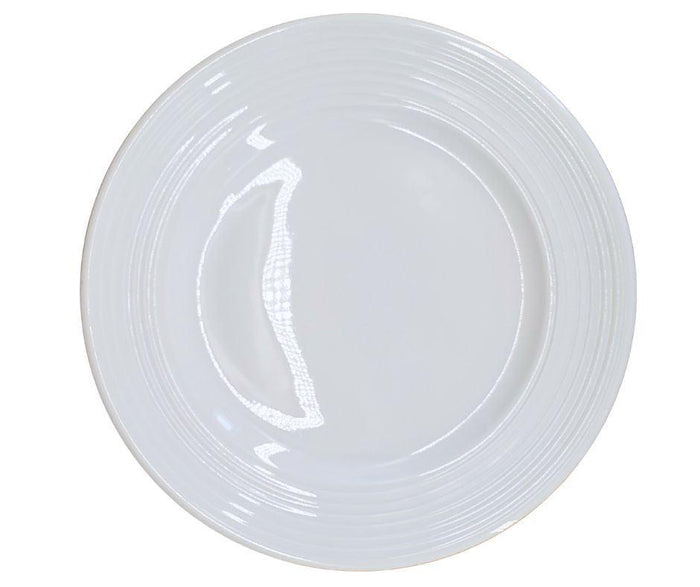 Pro-Kitchen Ribbed Ceramic Round Plate - 9