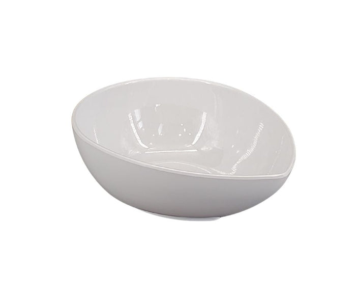 Melamine Tear Drop Bowl - White - 5.6