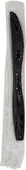 Value+ Wrapped Polystyrene Knives - Black