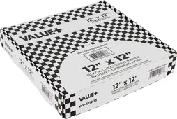 Value+ - Checkered Sheets - Black - 12