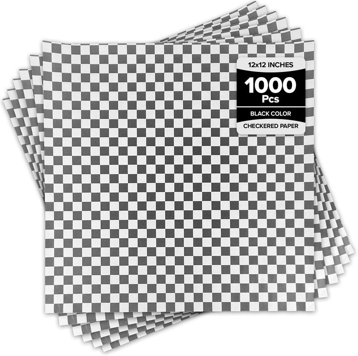 Value+ - Checkered Sheets - Black - 12