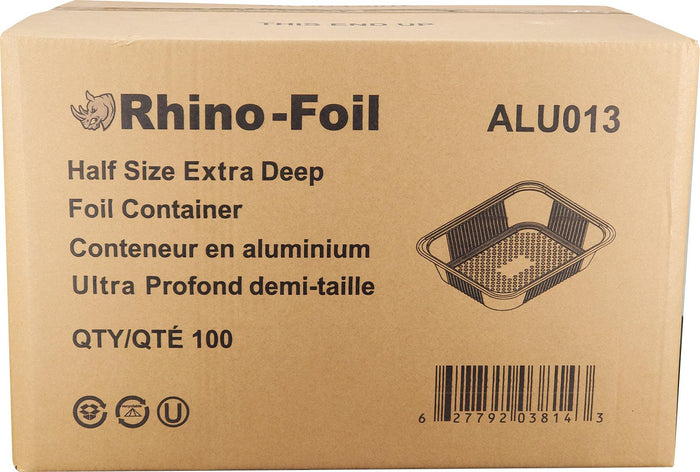 Rhino-Foil - Aluminium Tray - Half Size - Extra Deep