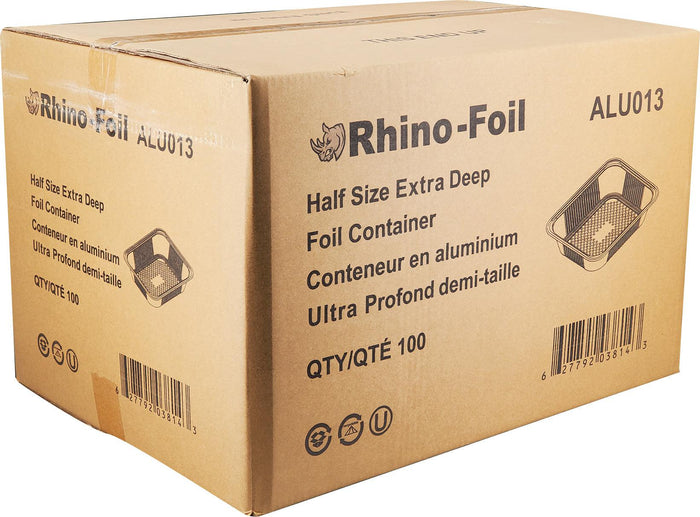 Rhino-Foil - Aluminium Tray - Half Size - Extra Deep