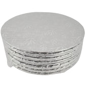Enjay - Cake Board - Round - Silver - 10x1/4