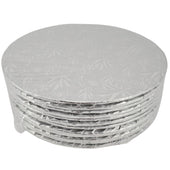 Enjay - Cake Board - Round - Silver - 10x1/4