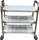 Spartano - Small (75*40*83 cm ) 3 Shelf Service Trolley, S/S - 4897