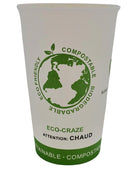 Eco-Craze - 16oz PLA Single Wall Hot Paper Cup - Printed