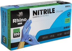 Rhino - NB6 - Blue Nitrile Gloves - Extra Large - 600XL
