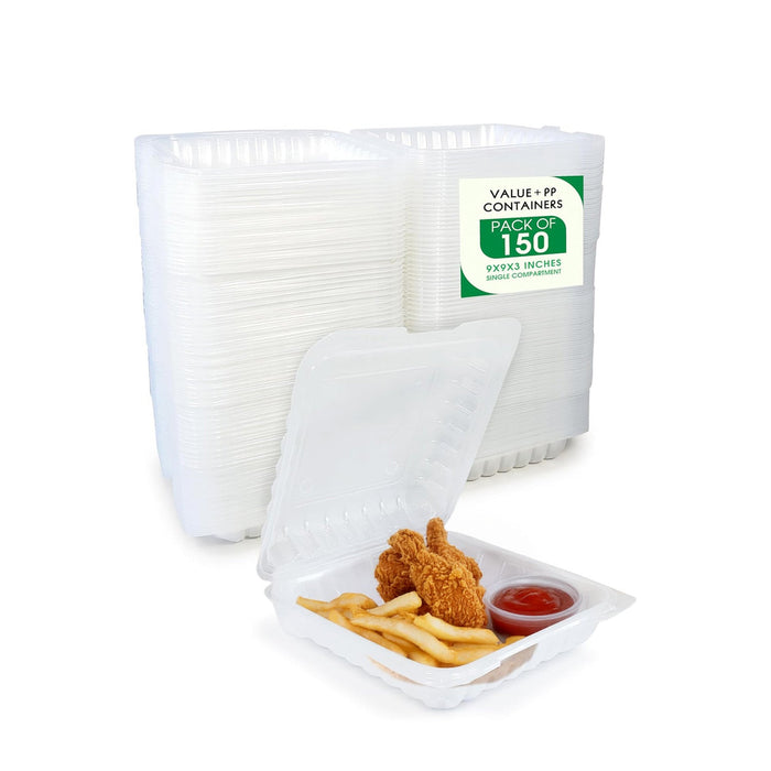 Value+ - PP-991C-VH - PP Hinged Cont. - 9x9x3